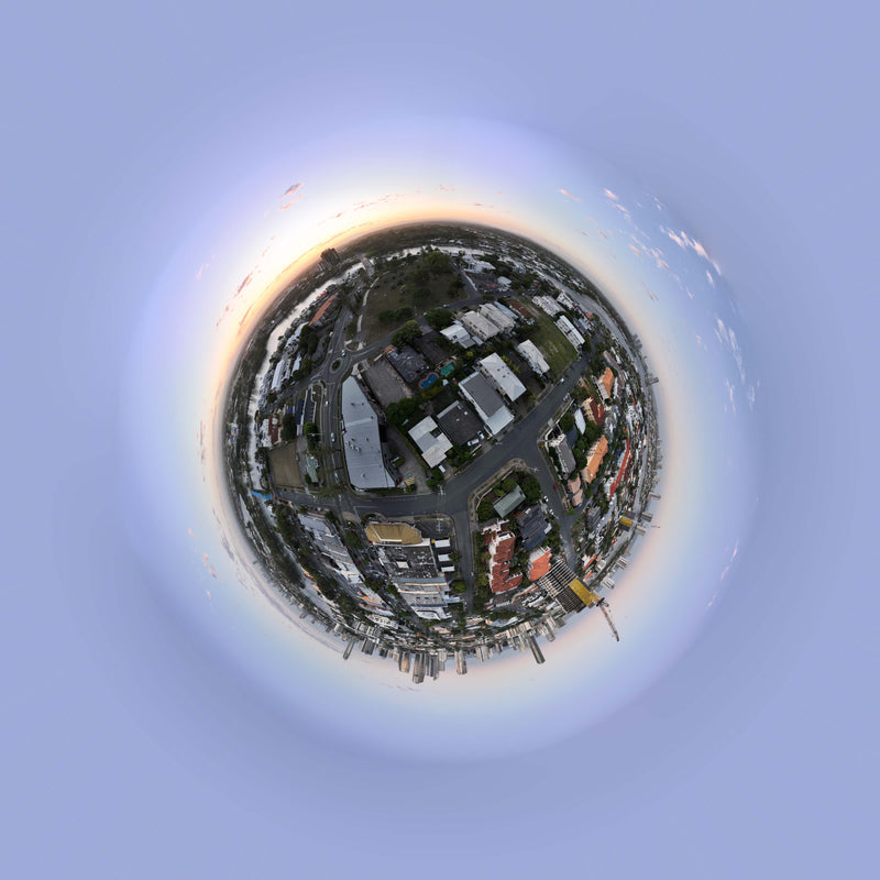 360 degree aerial panorama for real estate and commercial property context