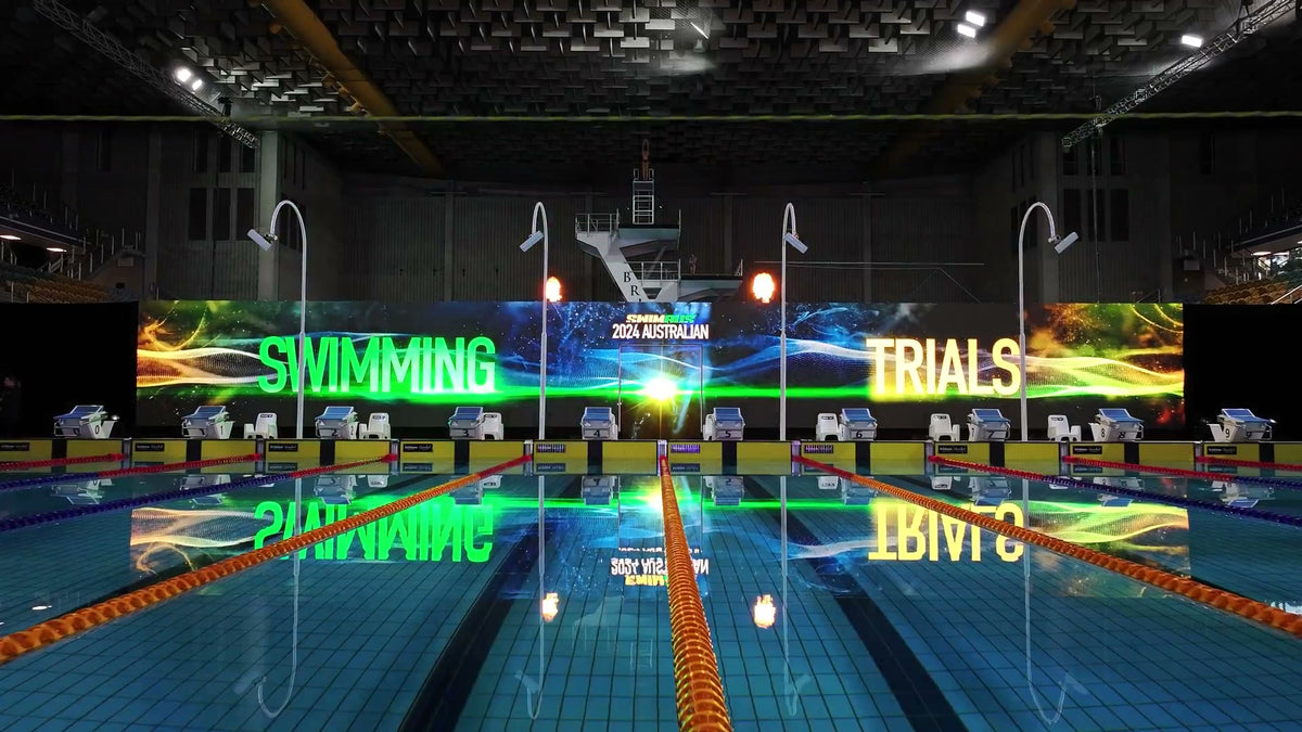 Swimming Australia LED wall install