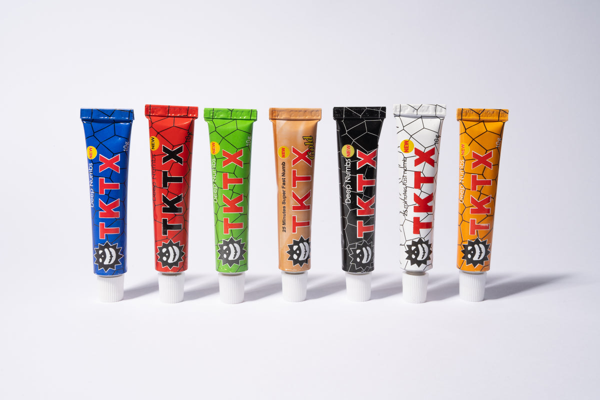 Studio product photograph of the TKTX tube range